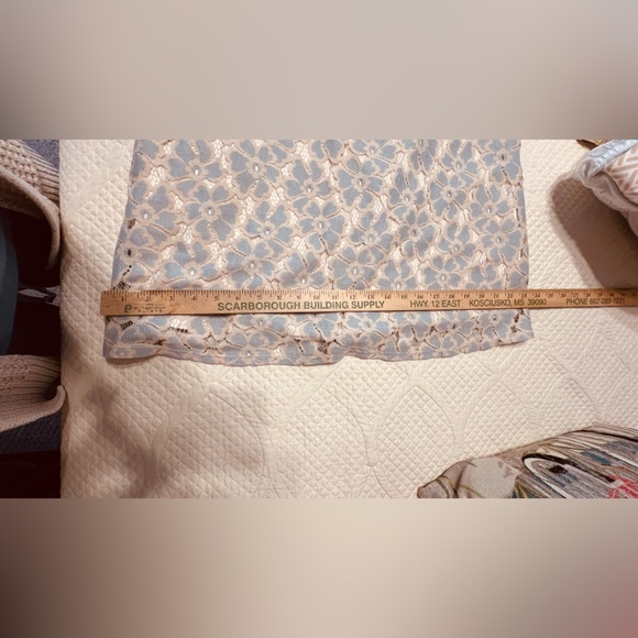 Dee Elle | Blue and Cream Lace Dress - Picture 10 of 10